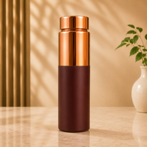 Pure Copper Drinking Bottle with Matte Grip